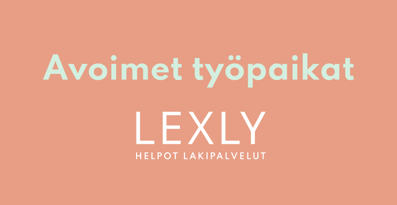 Avoimet työpaikat 2023 – Lexly.fi